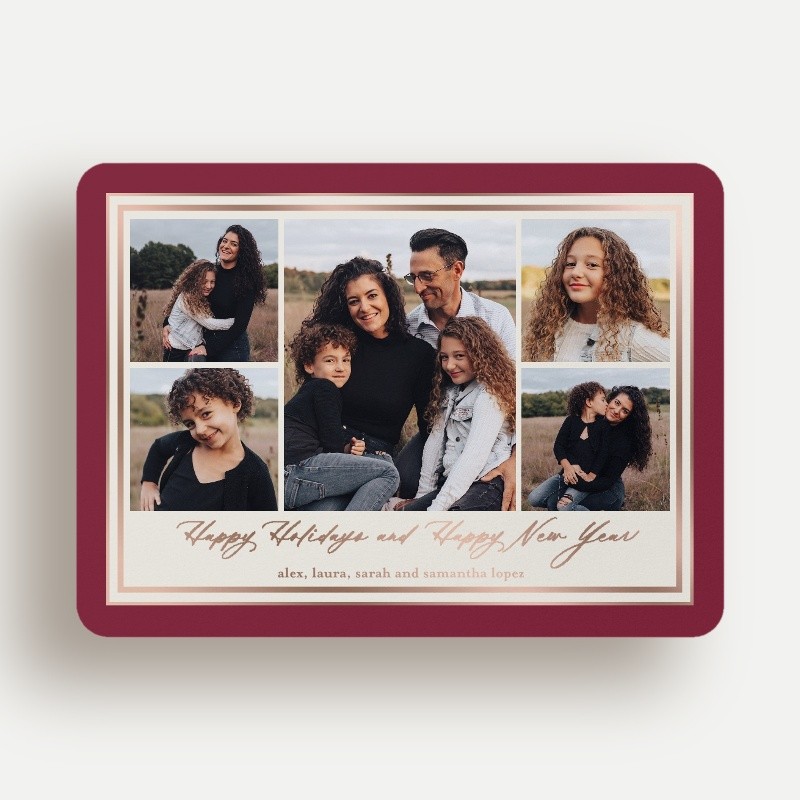 Classic Matted Holiday Card