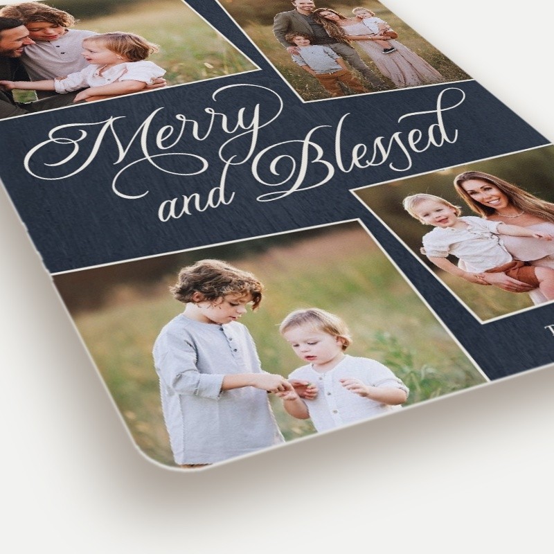 Merry Blessed Religious Christmas Card