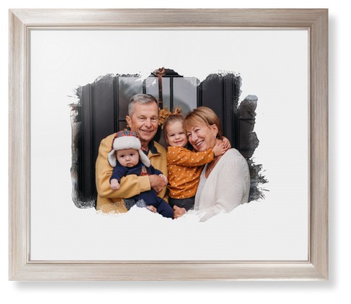 Framed Prints: Brushed Moments Landscape Metallic Modern Frame White Top Mat 16x20 White 1 Photo Shutterfly