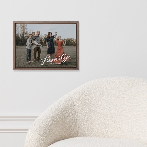 Family Letters 10x14 White  Mounted Print