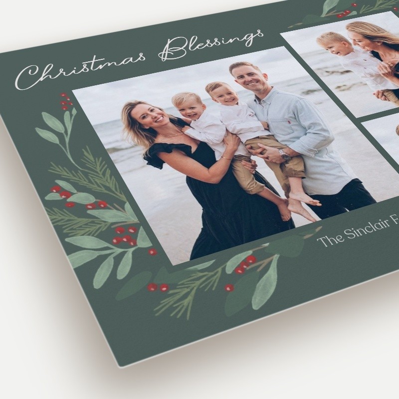 Berry Foliage Holiday Card