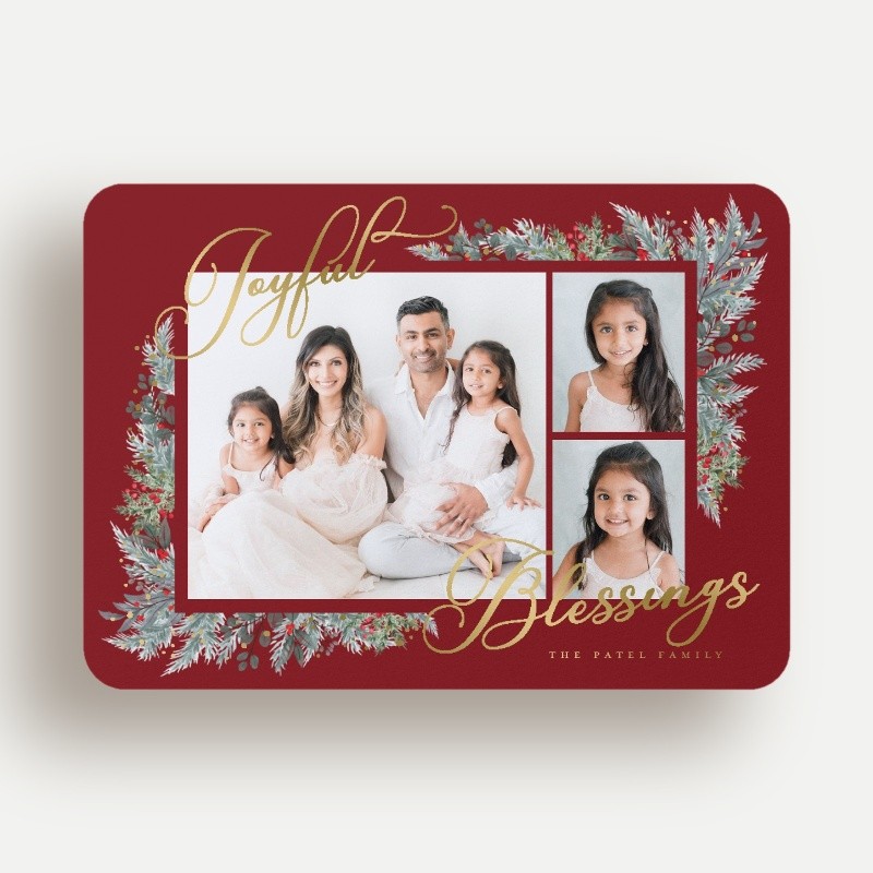 Wrapped Botanicals Holiday Card