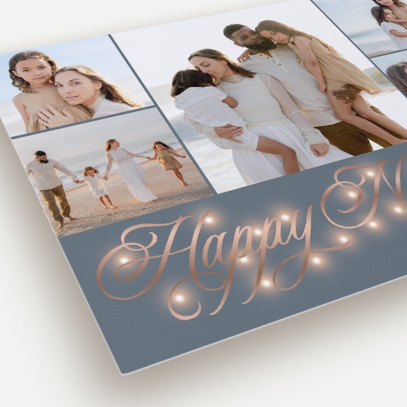 Glowing Flourish Holiday Card