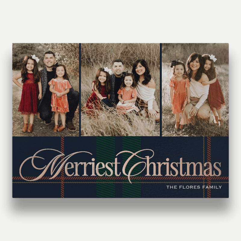 Preppy Plaid Holiday Card