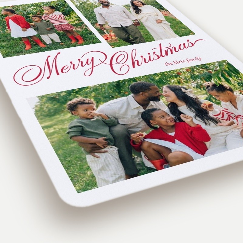 Script Collage Holiday Card
