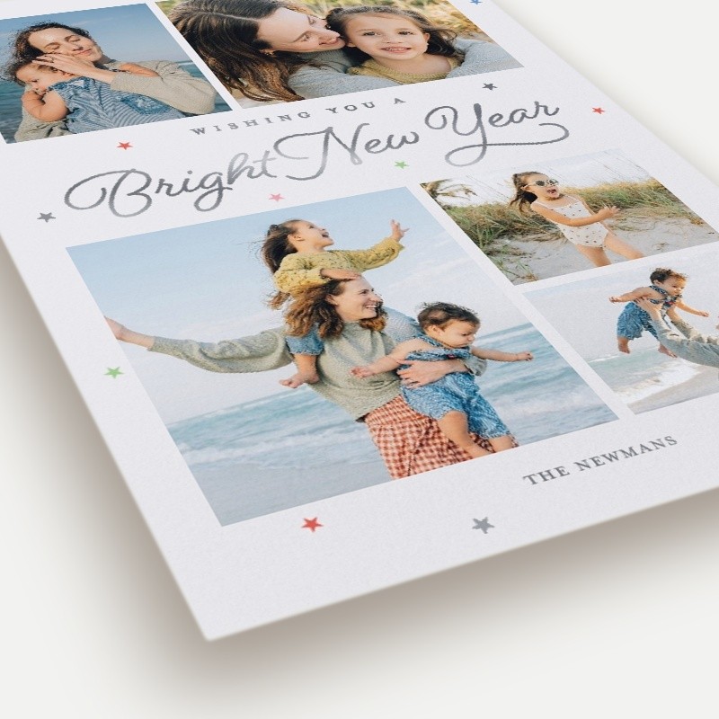 Dainty Stars New Year's Card