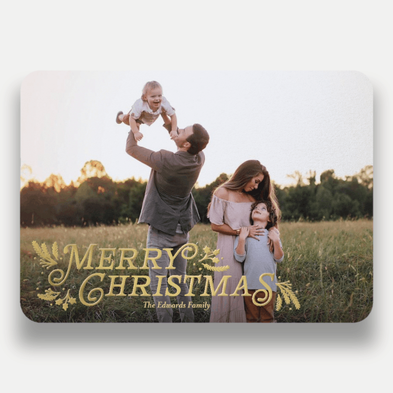 Botanical Swash Holiday Card