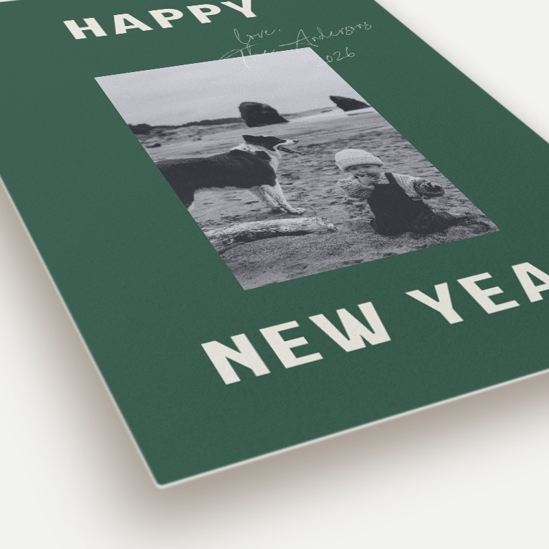 Bold Signature Holiday Card