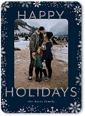 Glitter Snowflake Border