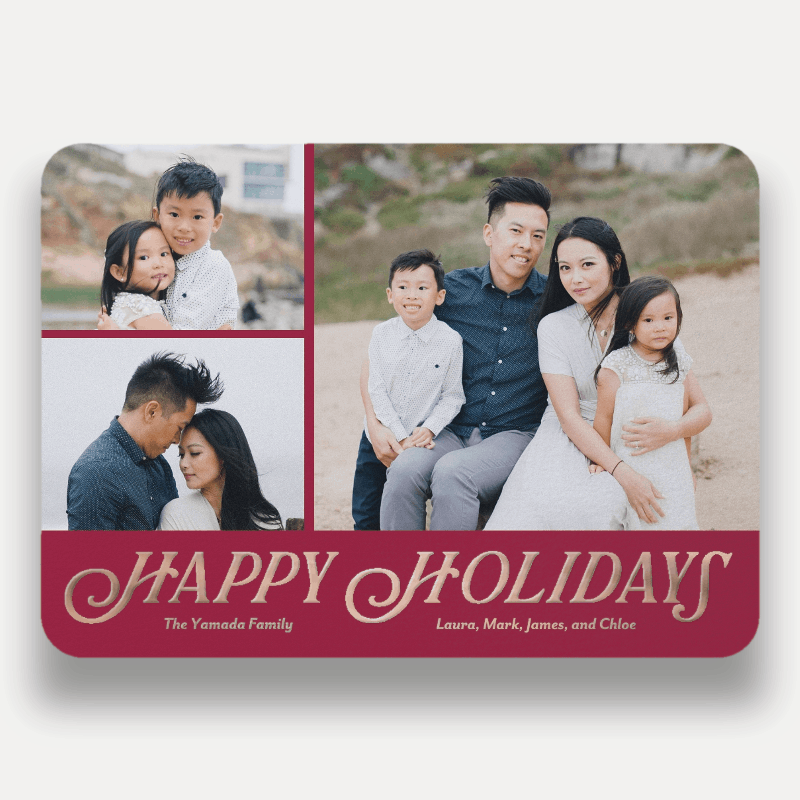 Classic Serif Holiday Card