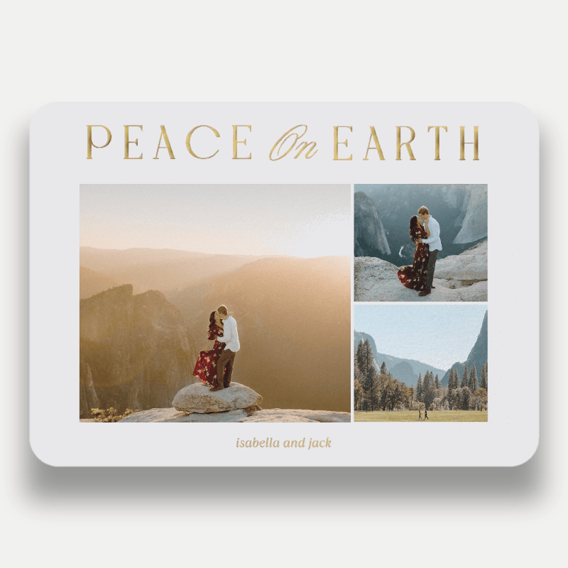 Luminous Peace Religious Christmas Card