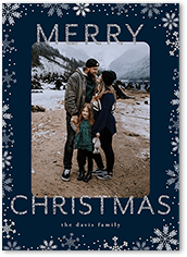 Glitter Snowflake Border