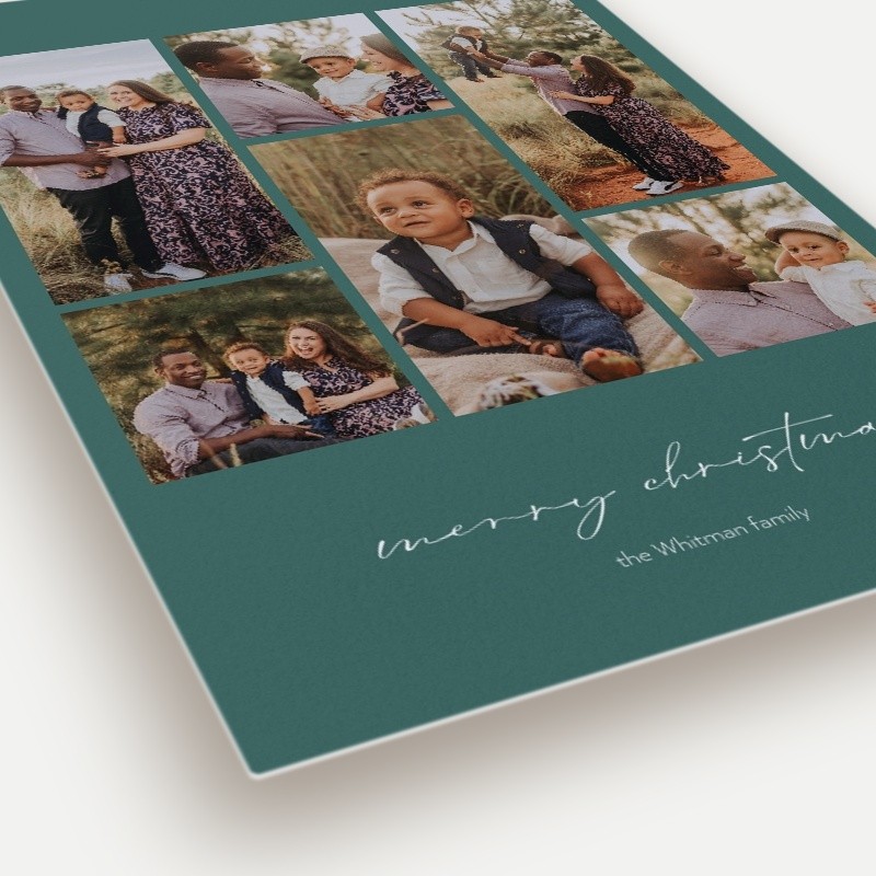 Modern Grid Holiday Card