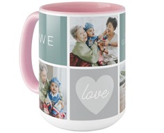 We Love Heart Grid