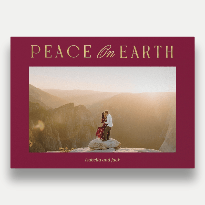 Luminous Peace Religious Christmas Card