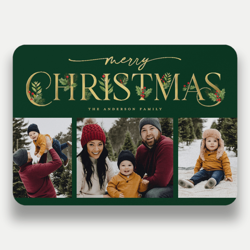 Classic Statement Holiday Card