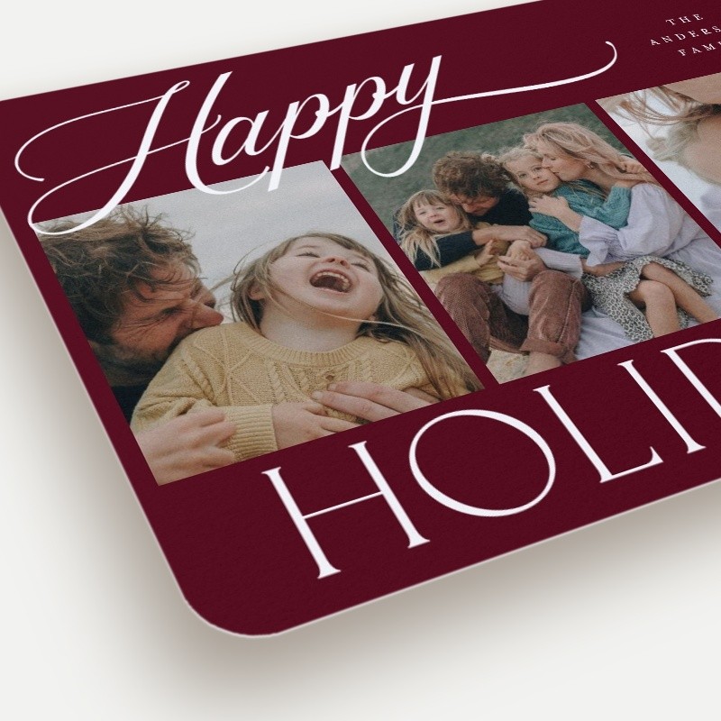 Script Serif Mix Holiday Card