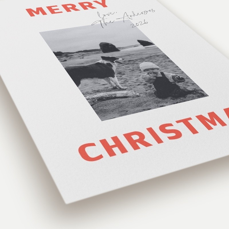 Bold Signature Holiday Card