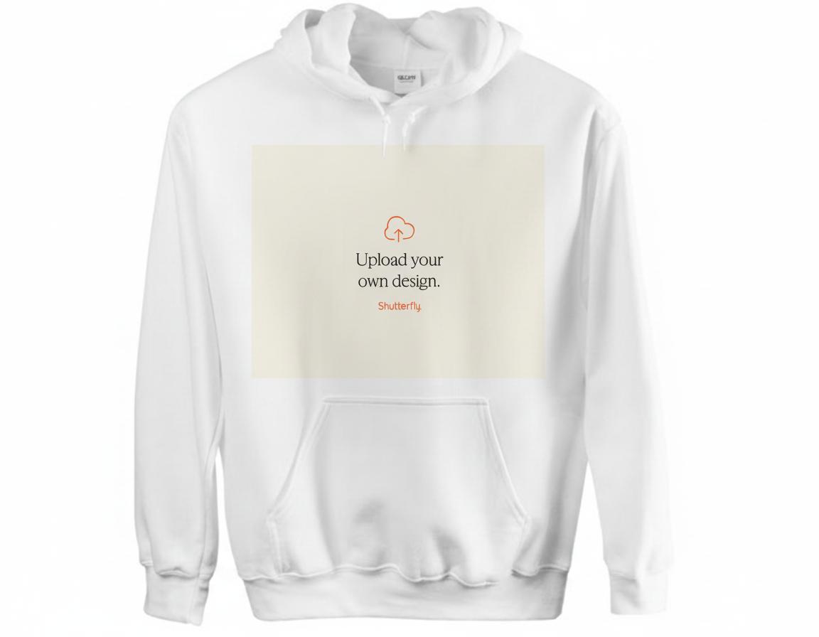 Upload Your Own Design Custom Hoodie Upload Your Own Design X-Large White Custom Hoodie