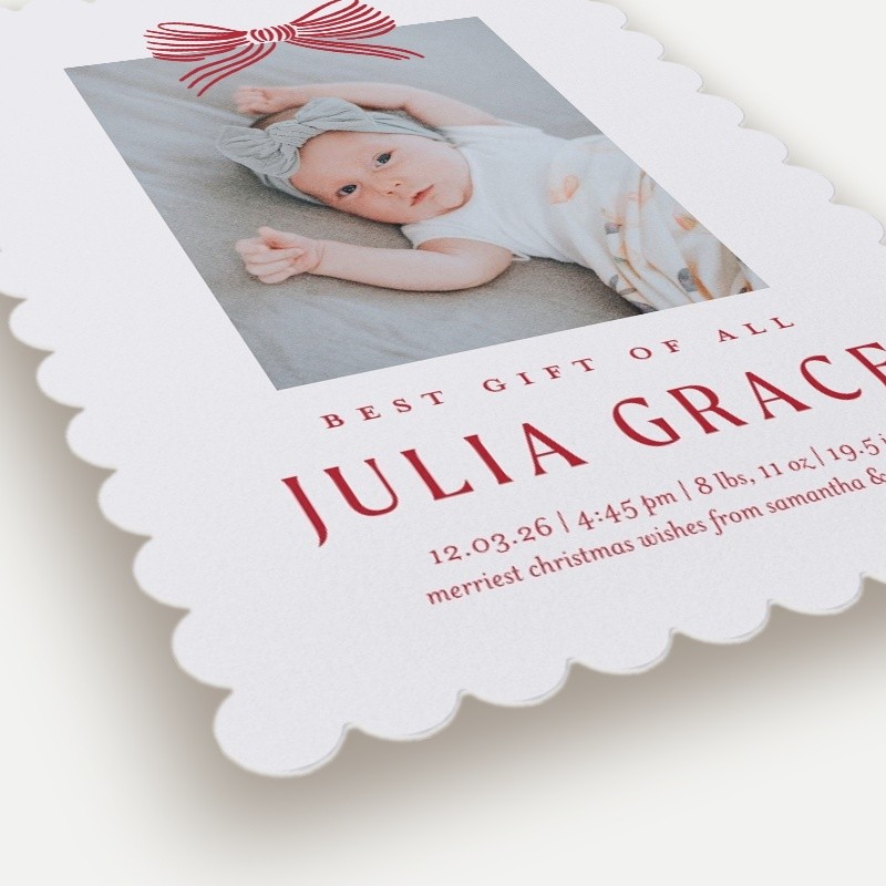 Little Bow Birth Announcement