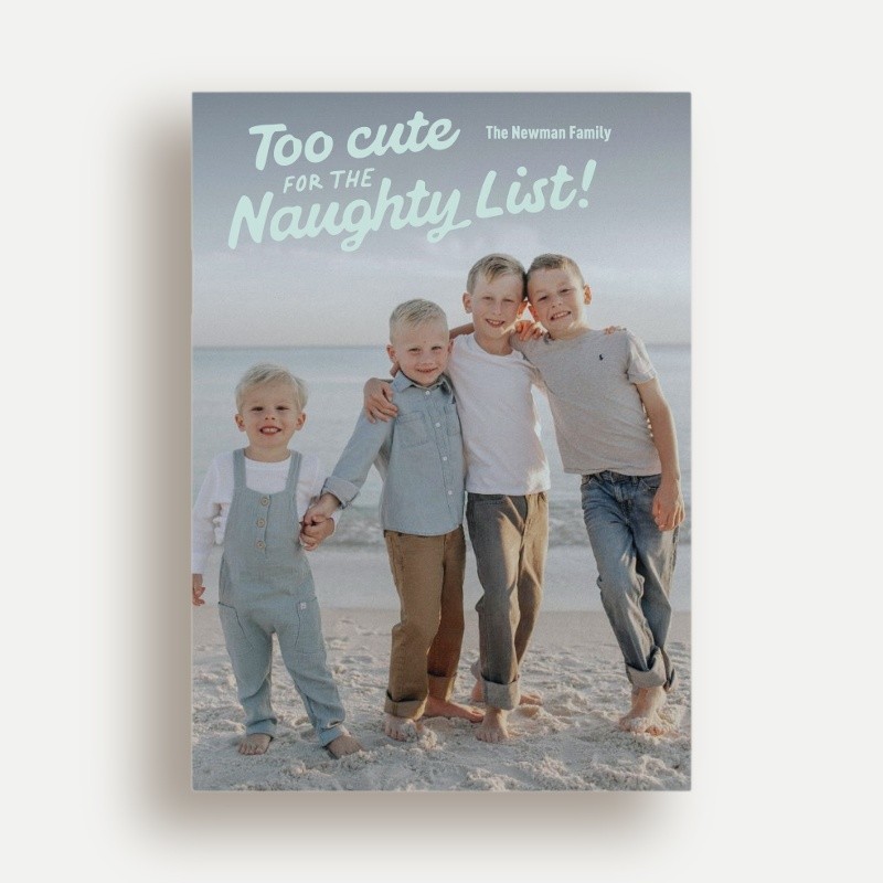 Naughty List Holiday Card