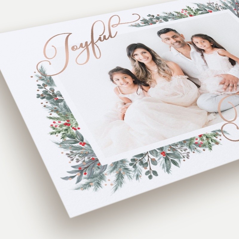 Wrapped Botanicals Holiday Card