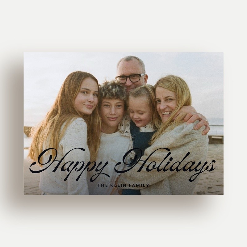 Graceful Greeting Holiday Card Graceful Greeting 5x7 Black Holiday Card