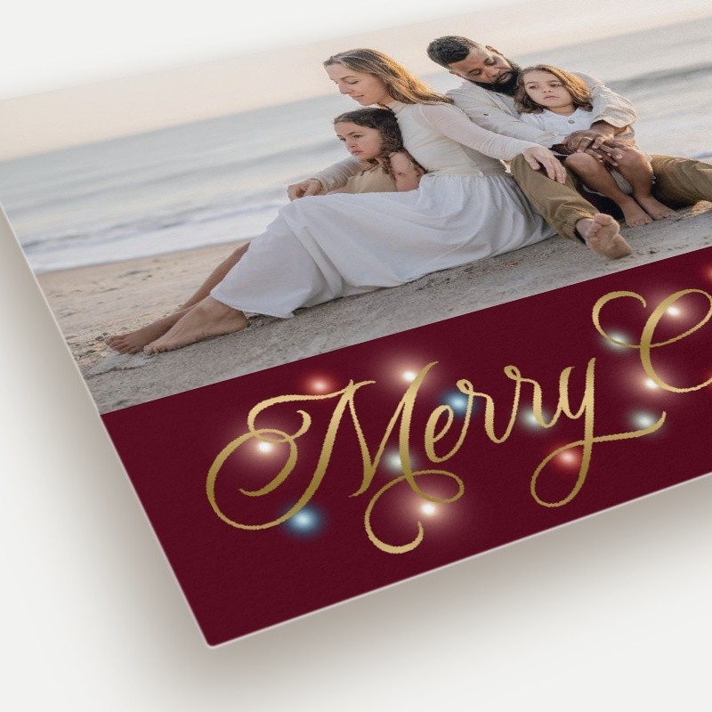 Glowing Flourish Holiday Card