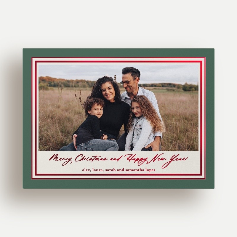 Classic Matted Holiday Card