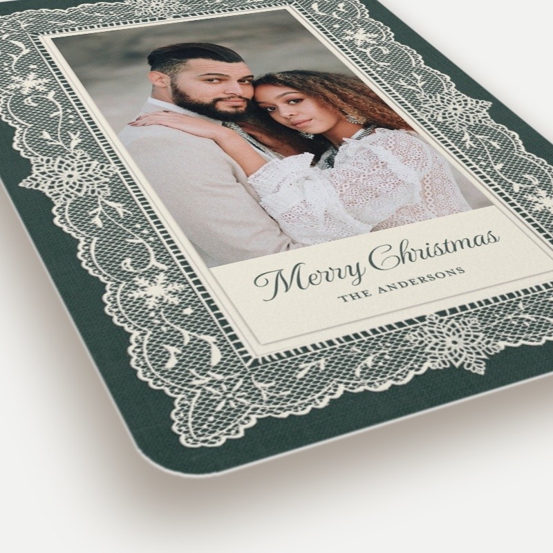 Vintage Lace Holiday Card