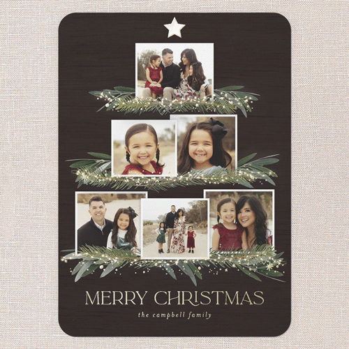 Simple Brown Christmas Card