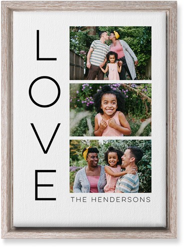 Vertical Letters 10x14 Multicolor  Canvas Print