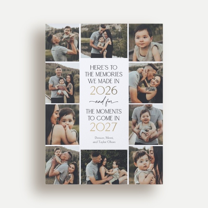 Memorable Memories New Year's Card