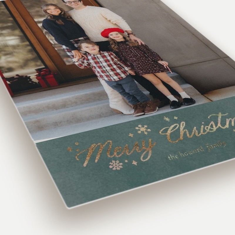 Snowflake Script Holiday Card
