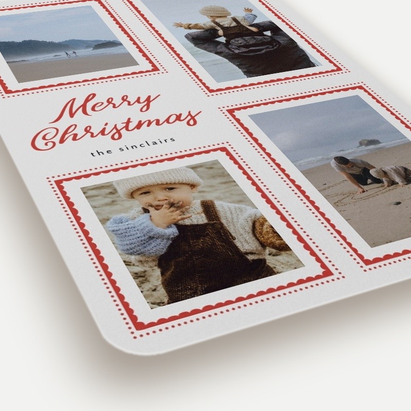 Scalloped Frames Holiday Card