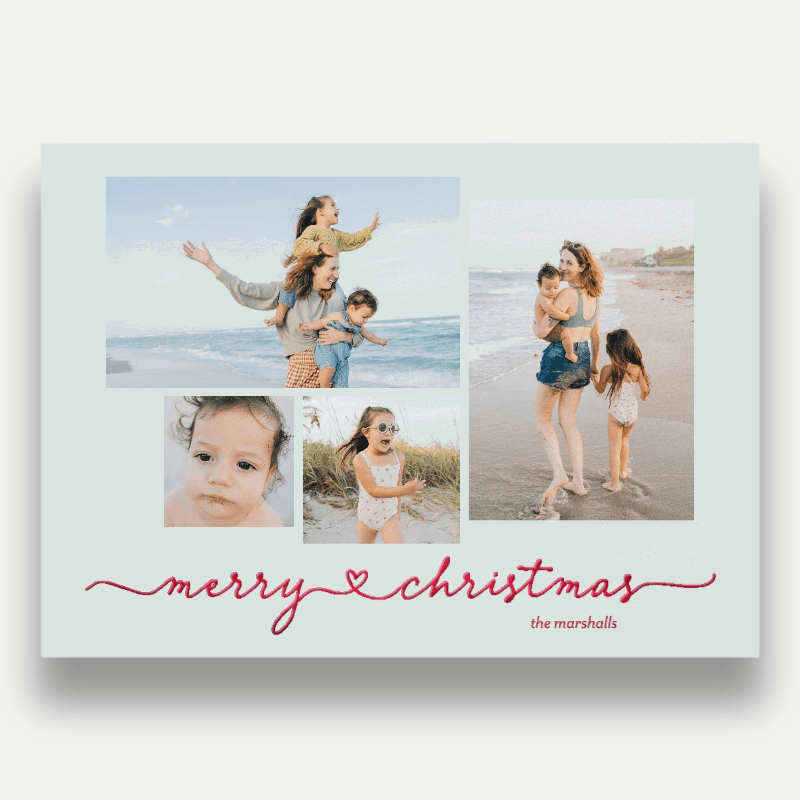 Script Joy Holiday Card
