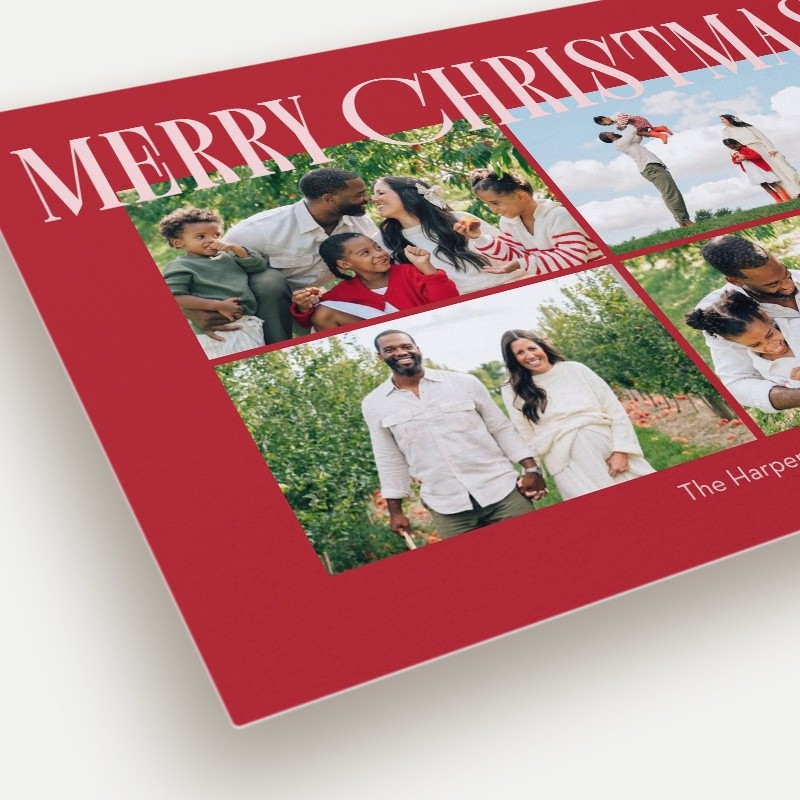 Elegant Serif Holiday Card