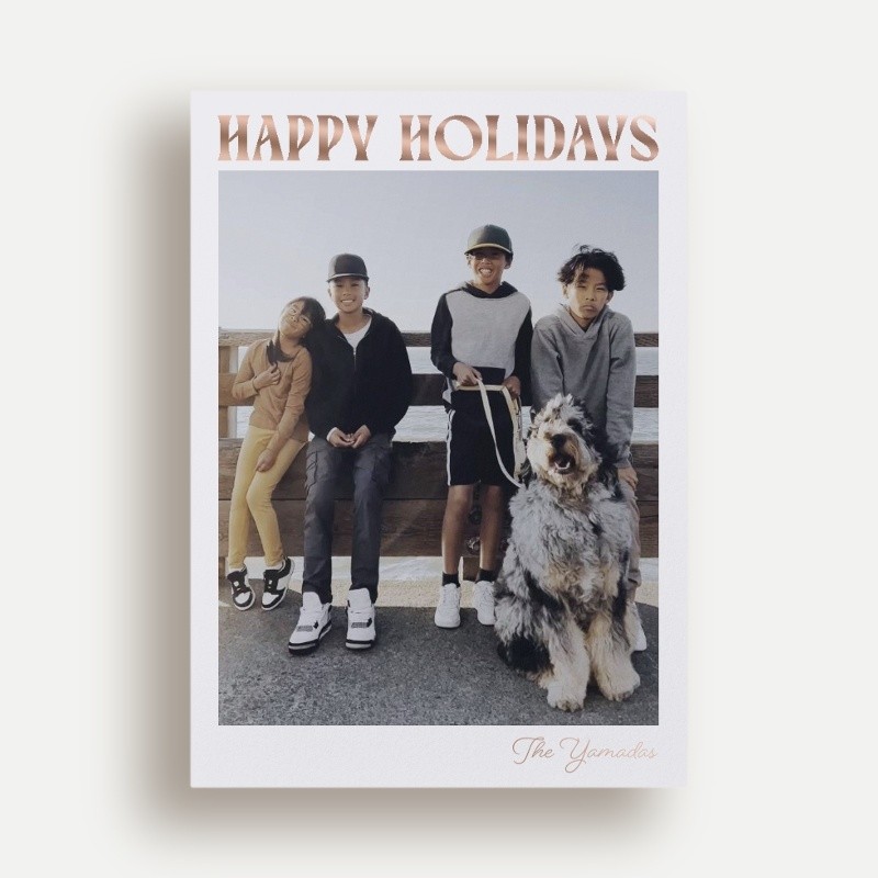 Bold Stack Holiday Card