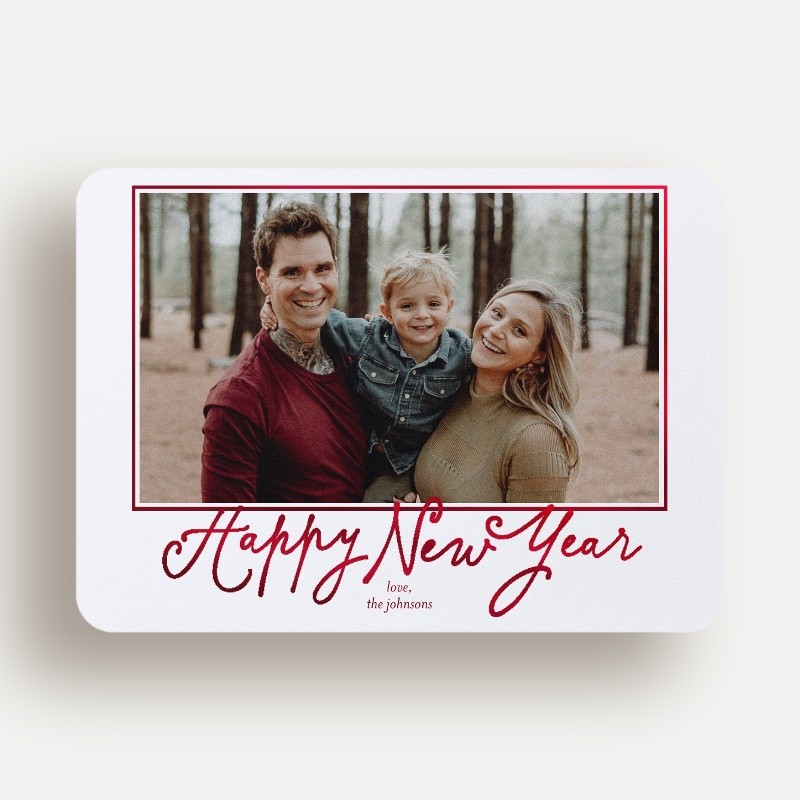 Framed Six Holiday Card