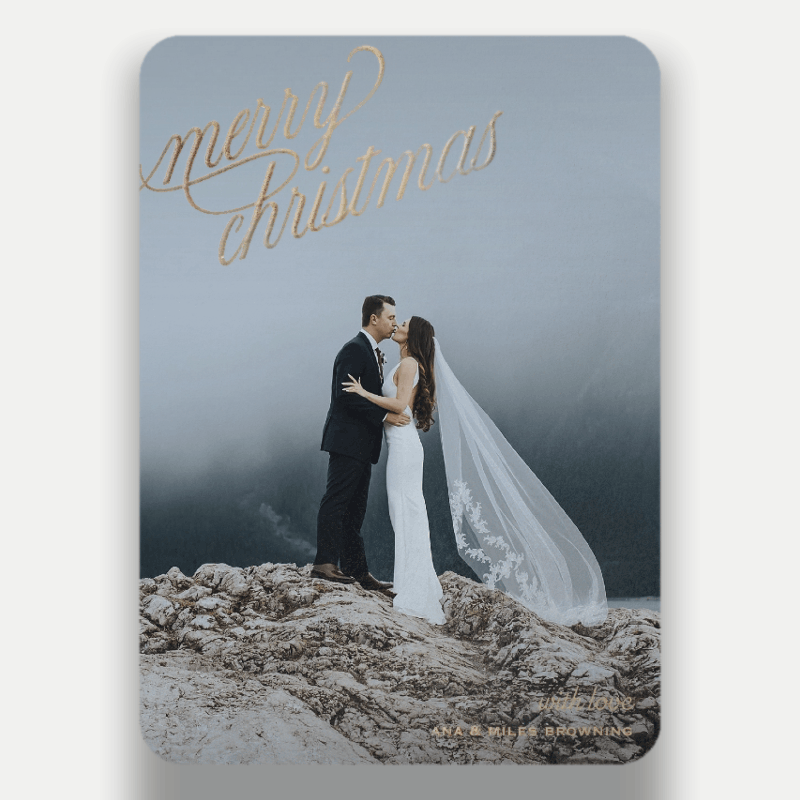 Exquisite Script Holiday Card