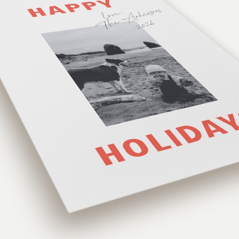 Bold Signature Holiday Card