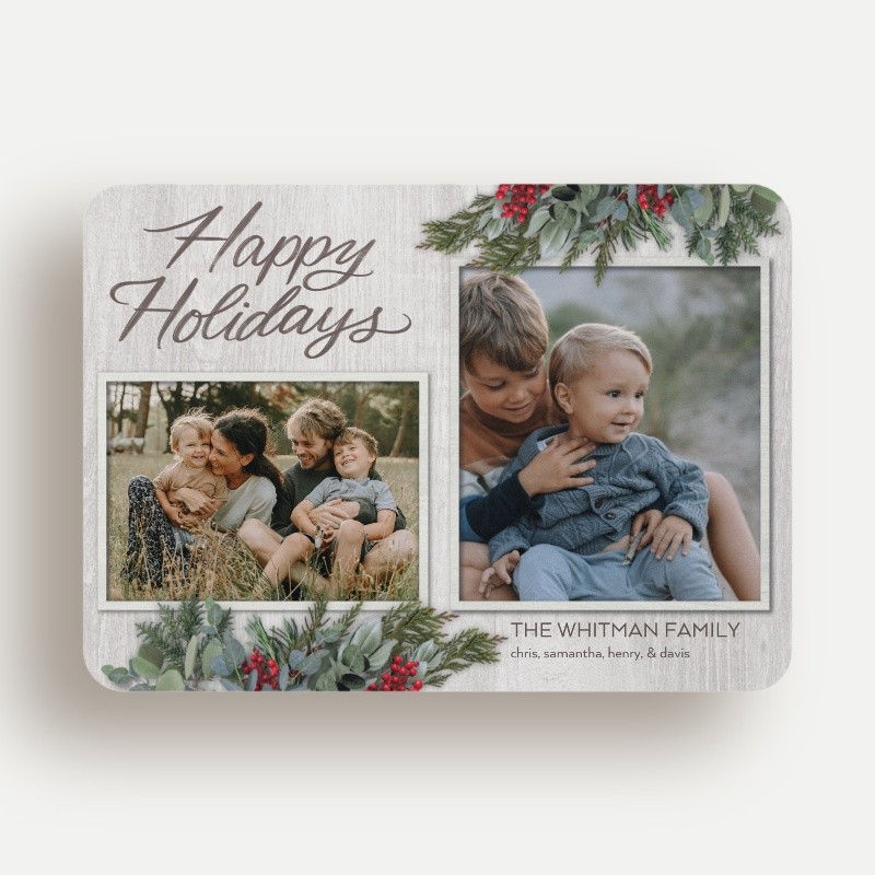 Pine Berry Holiday Card