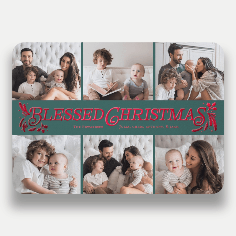 Botanical Banner Holiday Card