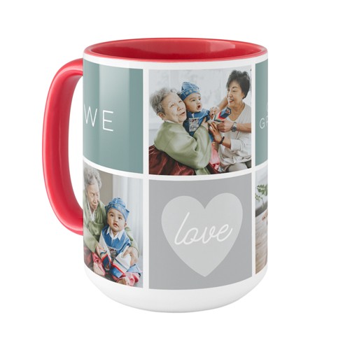 We Love Heart Grid