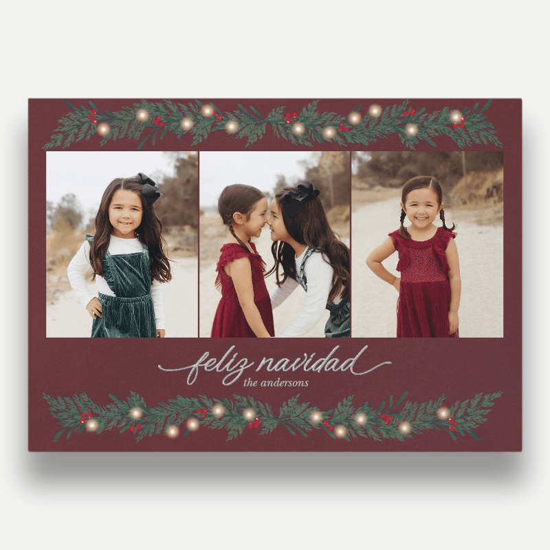 Berry Garland Holiday Card