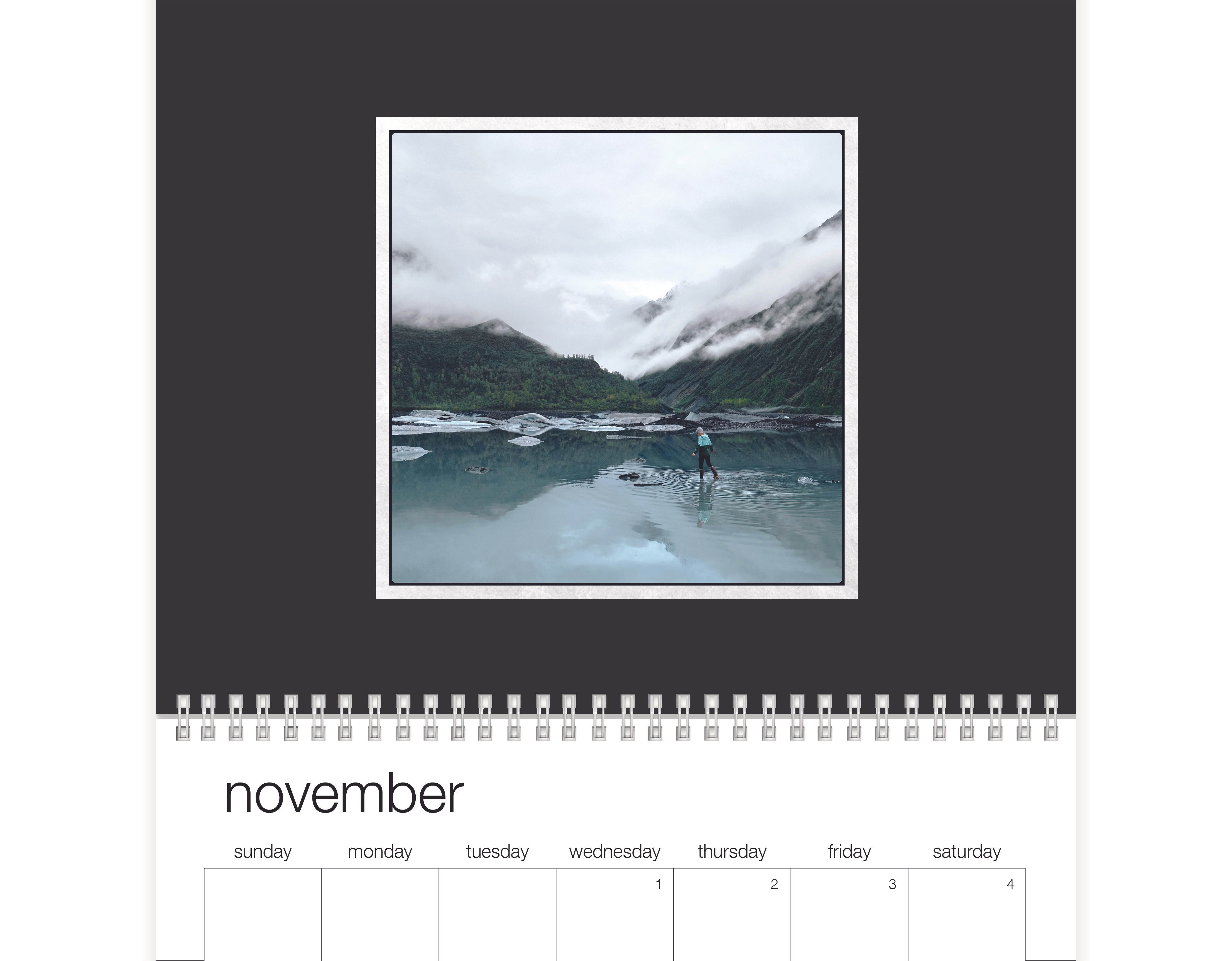 Black and White Gallery Calendar