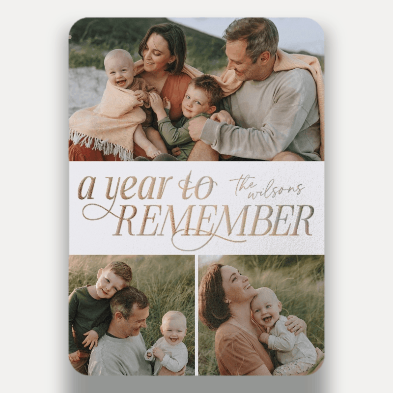 Looking Back New Year's Card