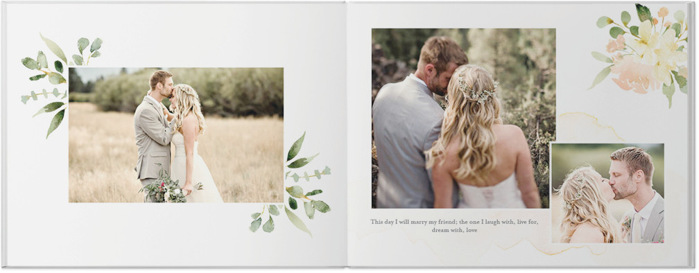 Watercolor Floral Wedding by Kim Thoa 8x11 undefined  Photo Book