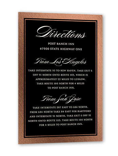Classic Black Wedding Cards