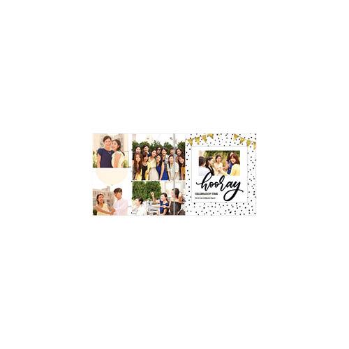 Black and White Confetti Shine 8x8 undefined  Premium Album
